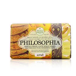 Philosophia Natural Soap - Scrub - Mediterranean Plum, Persimmon & Amber With Bran & Walnut Granules --250g/8.8oz
