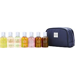 Molton Brown By Molton Brown Airline Exclusive Travel Collection For Men: Orange & Bergamot + Dewy Lily Of The Valley & Star Anise + Eucalyptus + Gingerlily + Pink Pepperpod + Black Peppercorn + Tabacco Absolute + Travel Bag --7 X 50ml/1.7oz