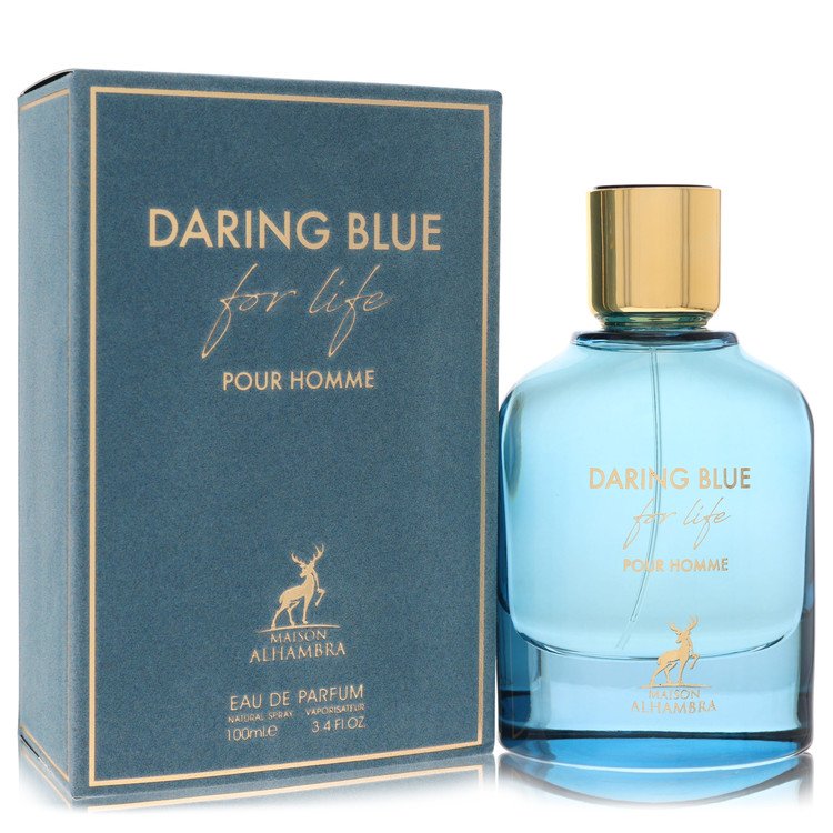 Maison Alhambra Daring Blue For Life by Maison Alhambra Eau De Parfum Spray 3.4 oz for Men
