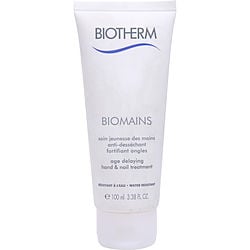 Biotherm Biomains Age Delaying Hand & Nail Treatment - Water Resistant--100ml/3.3oz