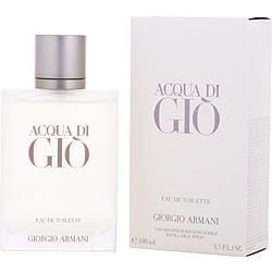 Acqua Di Gio By Giorgio Armani Edt Refillable Spray 3.4 Oz