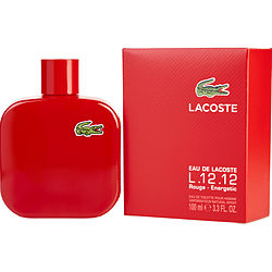 Lacoste Eau De Lacoste L.12.12 Rouge By Lacoste Energetic Edt Spray 3.3 Oz