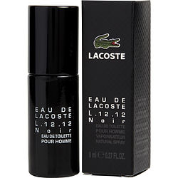 Lacoste Eau De Lacoste L.12.12 Noir By Lacoste Edt Spray 0.27 Oz Mini