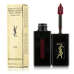 Yves Saint Laurent Rouge Pur Couture Vernis A Levres Vinyl Cream Creamy Stain - # 409 Burgundy Vibes  --5.5ml/0.18oz By Yves Saint Laurent