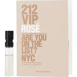 212 Vip Rose By Carolina Herrera Eau De Parfum Spray Vial On Card