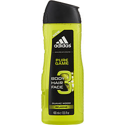 Adidas Pure Game By Adidas Body, Hair & Face Shower Gel 13.5 Oz