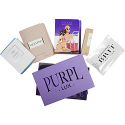 Purpl Lux Subscription Box For Women By  $valentino New - $escada Marine Groove - $eau De Cartier Vetiver Bleu - $l'eau D'issey Absolue - $burberry Brit Rhythm