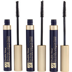 Estee Lauder Double Wear Zero Smudge Lengthening Mascara Trio - # 01 Black 3x--6ml/0.24oz By Estee Lauder