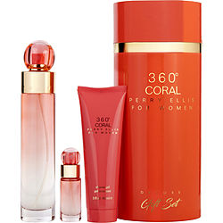 Perry Ellis Gift Set Perry Ellis 360 Coral By Perry Ellis
