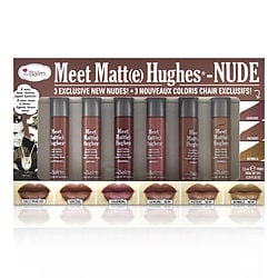 Thebalm Meet Matt(e) Hughes 6 Mini Long Lasting Liquid Lipsticks Kit  - Nude  --6x1.2ml/0.04oz By Thebalm