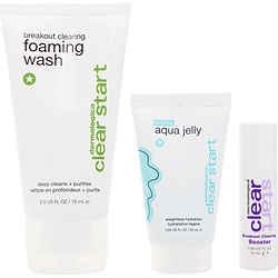 Breakout Clearing Kit: Breakout Clearing Foaming Wash 75ml+ Breakout Clearing Booster 10ml+ Cooling Aqua Jelly 25ml  --3pcs