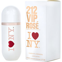 212 Vip Rose I Love Ny By Carolina Herrera Eau De Parfum Spray 2.7 Oz (limited Edition)