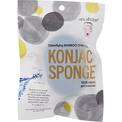 Spa Accessories Konjac Sponge Detoxifying Bamboo Charcoal By Spa Accessories