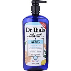 Body Wash With Pure Epsom Salt - Detoxify & Energize With Ginger & Clay --710ml/24oz