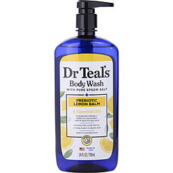 Body Wash With Pure Epsom Salt - Prebiotic Lemon Balm With Sage & Thyme Essential Oils --710ml/24oz