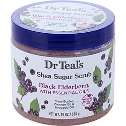 Shea Sugar Scrub - Black Elderberry With Essential Oils --538g/19oz