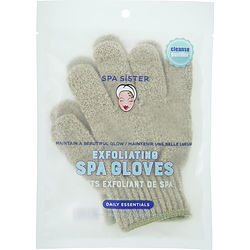 Spa Accessories Spa Sister Exfoliating Spa Gloves - Sage Green By Spa Accessories