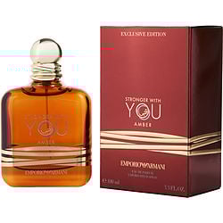 Emporio Armani Stronger With You Amber By Giorgio Armani Eau De Parfum Spray 3.3 Oz