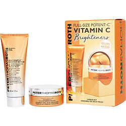 Full-size Potent-c Vitamin C Brighteners Kit: Power Scrub 120ml + Hydra-gel Eye Patches 30ct --2pcs