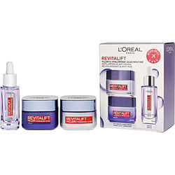 Revitalift Filler [+ Hyaluronic Acid] Routine Set: Day Cream 50ml/1.7oz + Night Cream 50ml/1.7oz + Eye Cream 15ml/0.5oz --3pcs