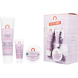 Bye Bye Bumps Kit: Kp Bump Eraser Body Scrub 10% Aha 4oz + Kp Smoothing Body Lotion 1oz + Ingrown Hair Pads 28pads --3pcs