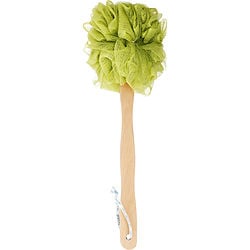 Spa Accessories Net Sponge Stick (beech Wood) - Green By Spa Accessories