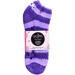 Spa Accessories Gal Pal Essential Moisture Treatment Socks With Jojoba & Lavender Oils - Stripes By Spa Accessories