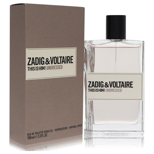 This Is Him Undressed by Zadig & Voltaire Eau De Toilette Spray (Unboxed) 3.3 oz for Men