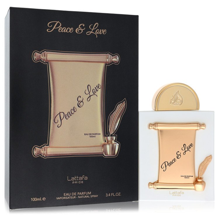 Lattafa Peace & Love by Lattafa Eau De Parfum Spray (Unisex Unboxed) 3.4 oz for Men