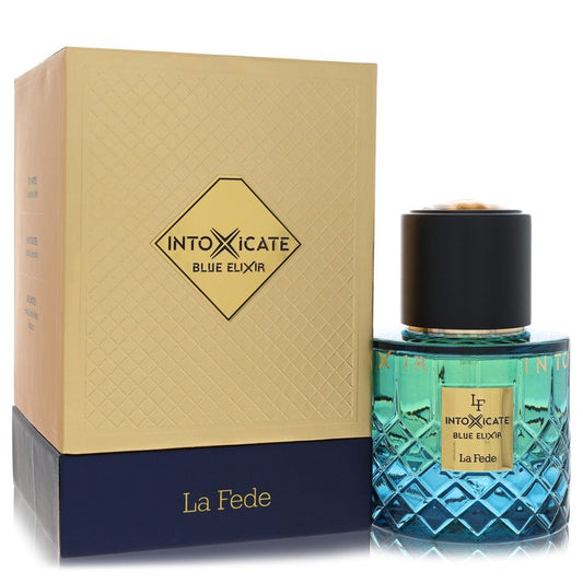 Khadlaj La Fede Intoxicate Blue Elixir by Khadlaj Eau De Parfum Spray 3.4 oz for Men