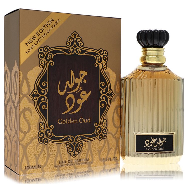 Lattafa Asdaaf Golden Oud by Lattafa Eau De Parfum Spray (Unisex New Packaging Unboxed) 3.4 oz for Men