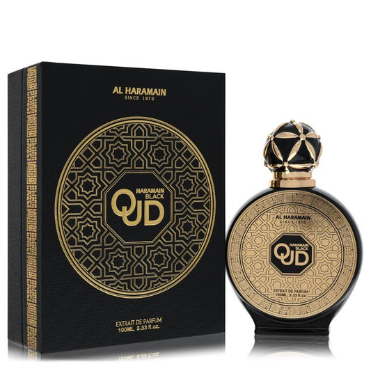 Al Haramain Black Oud by Al Haramain Extrait De Parfum Spray 3.33 oz for Men