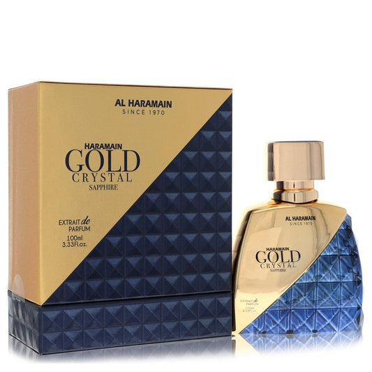 Al Haramain Gold Crystal Sapphire by Al Haramain Eau De Parfum Spray 3.33 oz for Men