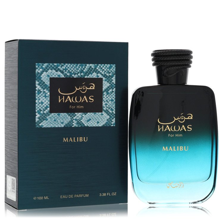 Hawas Malibu by Rasasi Eau De Parfum Spray (Unboxed) 3.38 oz for Men