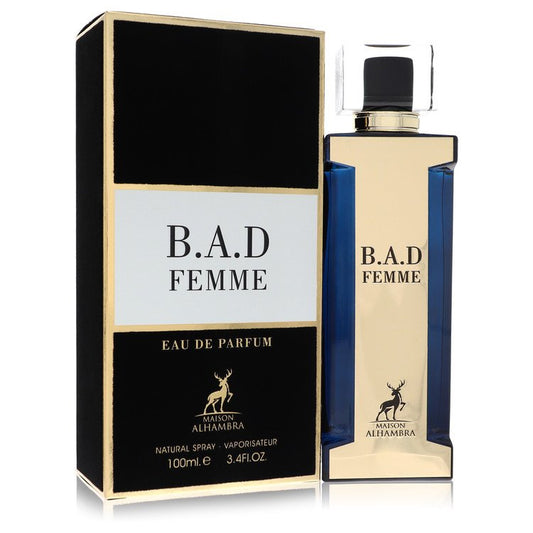 B.A.D Femme by Maison Alhambra Eau De Parfum Spray (Unboxed) 3.4 oz for Women